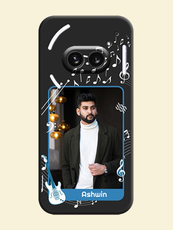 Musical Theme Design with Text - Photo on Space Black Soft Matte Mobile Case - Nothing Phone 2A 5G