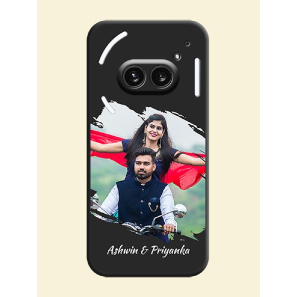 Grunge Brush Strokes - Photo on Space Black Soft Matte Back Cover - Nothing Phone 2A 5G