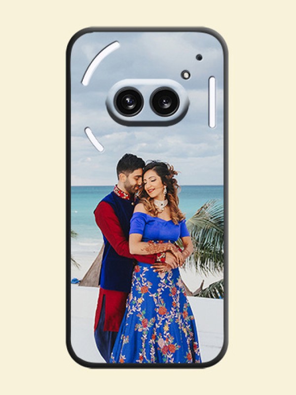 Full Single Pic Upload On Space Black Personalized Soft Matte Phone Covers - Nothing Phone 2A 5G