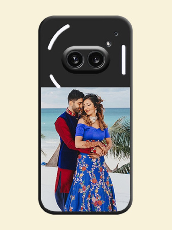 Image Upload With Space Black Color On Custom Soft Matte Mobile Back Cover - Nothing Phone 2A 5G