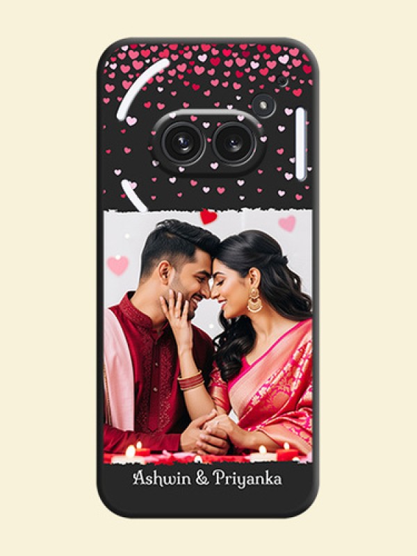 Fall in Love with Your Partner on Photo On Space Black Custom Soft Matte Mobile Back Cover - Nothing Phone 2A Plus