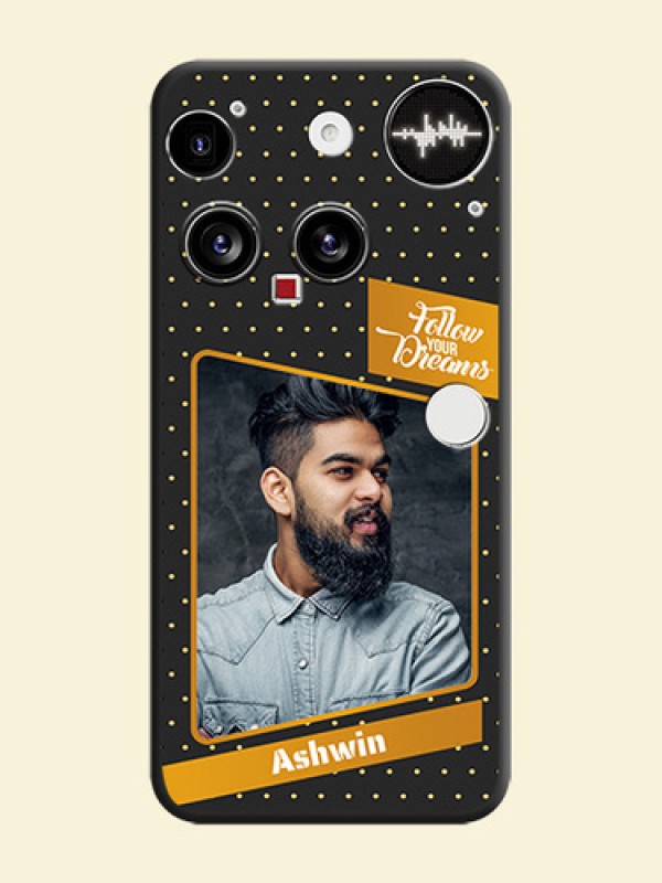 Follow Your Dreams with White Dots On Space Black Custom Soft Matte Mobile Back Cover - Nothing Phone 3 5G
