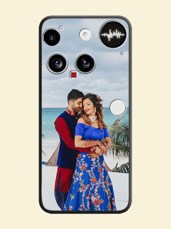 Full Single Pic Upload On Space Black Custom Soft Matte Mobile Back Cover - Nothing Phone 3 5G