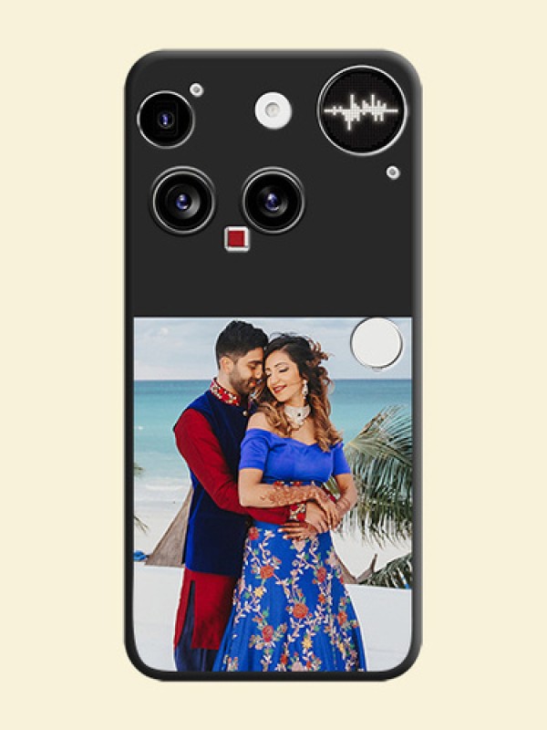 Image Upload With Space Black Color On Custom Soft Matte Mobile Back Cover - Nothing Phone 3 5G