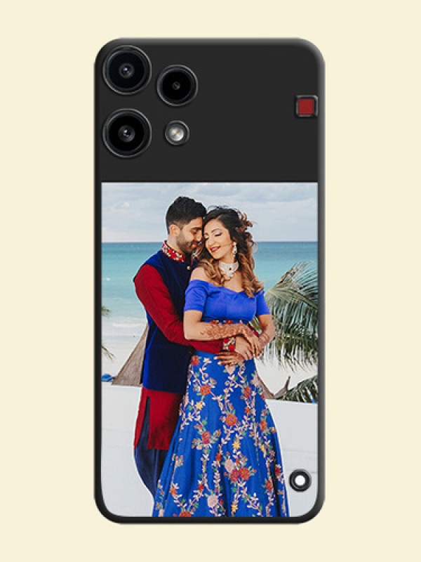 Image Upload With Space Black Color On Custom Soft Matte Mobile Back Cover - Nothing Phone 3A Lite 5G