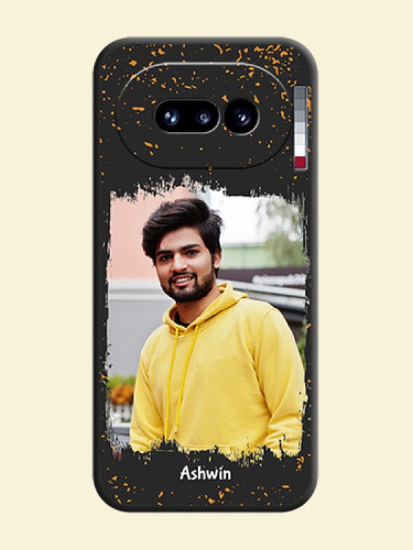 Spray Free Design on Photo On Space Black Custom Soft Matte Mobile Back Cover - Nothing Phone 4A 5G