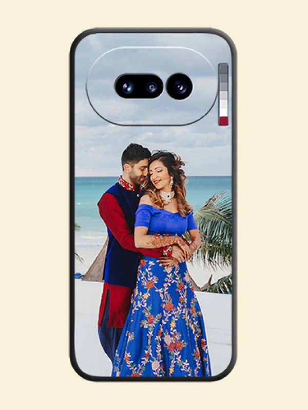Full Single Pic Upload On Space Black Custom Soft Matte Mobile Back Cover - Nothing Phone 4A 5G