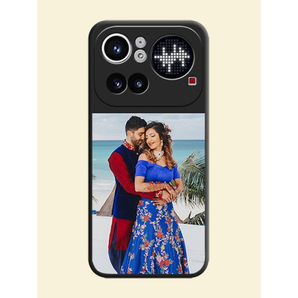 Image Upload With Space Black Color On Custom Soft Matte Mobile Back Cover - Nothing Phone 4A Pro 5G