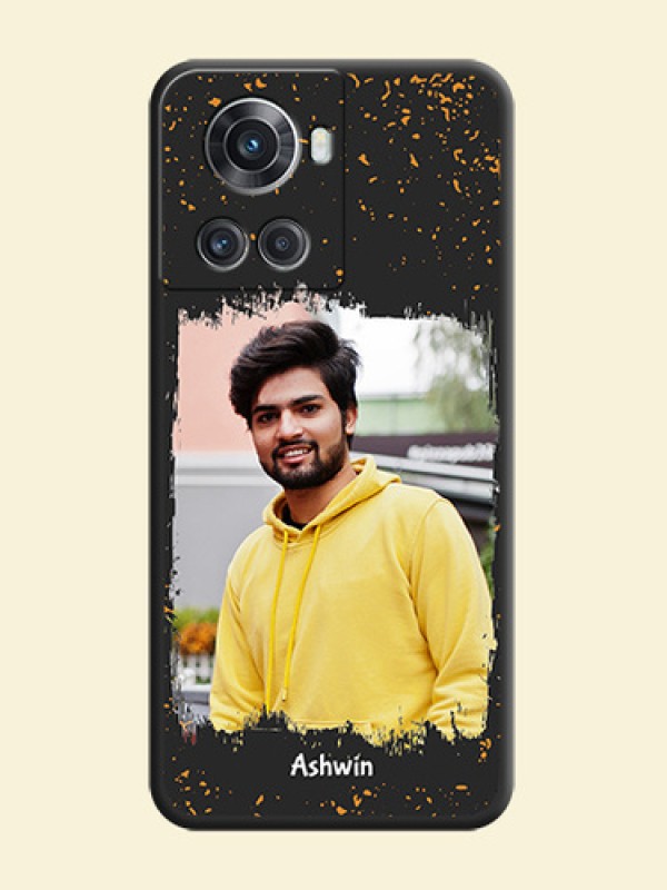 Spray Free Design on Photo on Space Black Soft Matte Phone Cover - OnePlus 10R 5G