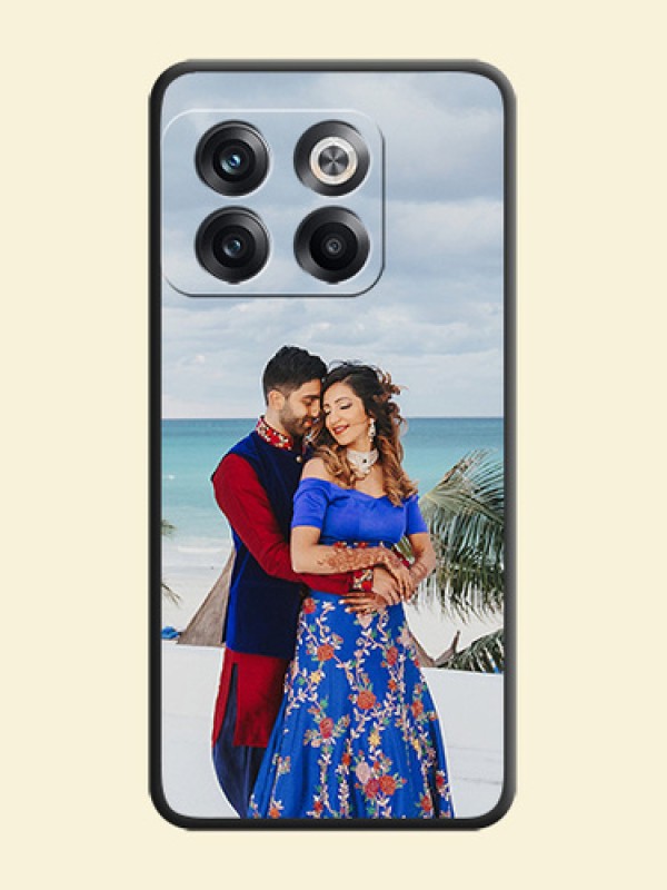 Full Single Pic Upload On Space Black Personalized Soft Matte Phone Covers -Oneplus 10T 5G