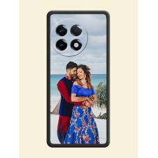Full Single Pic Upload On Space Black Personalized Soft Matte Phone Covers -Oneplus 11R 5G