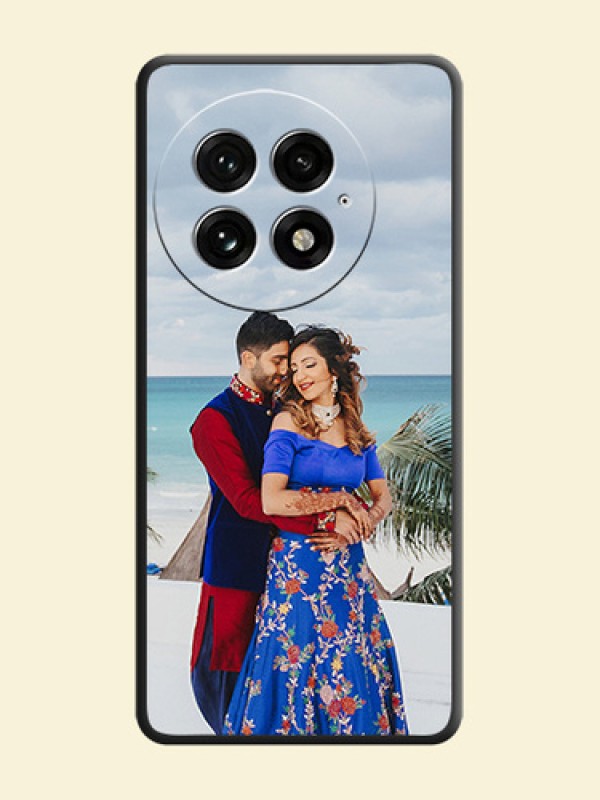 Full Single Pic Upload On Space Black Custom Soft Matte Mobile Back Cover - OnePlus 13 5G