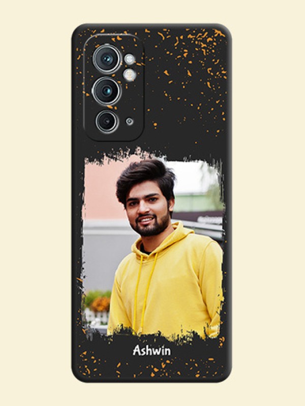 Spray Free Design on Photo on Space Black Soft Matte Phone Cover - OnePlus 9RT 5G