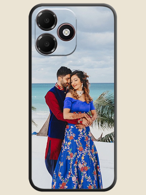 Full Single Pic Upload On Space Black Custom Soft Matte Mobile Back Cover - OnePlus N6 Lite 4G