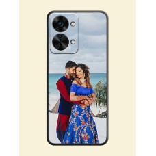 Full Single Pic Upload On Space Black Personalized Soft Matte Phone Covers -Oneplus Nord 2T 5G