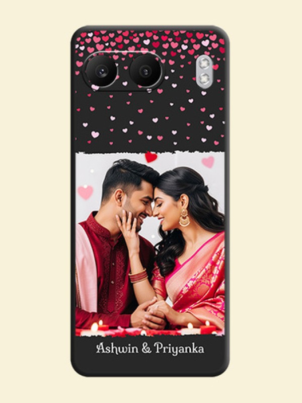 Fall in Love with Your Partner on Photo On Space Black Custom Soft Matte Mobile Back Cover - Nord 4 5G