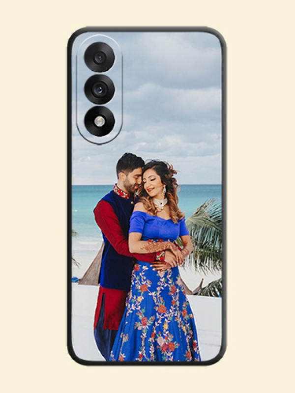 Full Single Pic Upload On Space Black Custom Soft Matte Mobile Back Cover - OnePlus Nord 5 5G