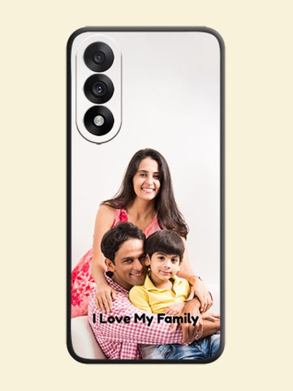 Full Single Pic Upload With Text On Space Black Custom Soft Matte Mobile Back Cover - OnePlus Nord 5 5G