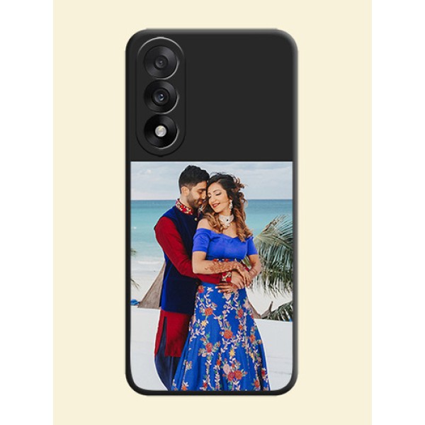 Image Upload With Space Black Color On Custom Soft Matte Mobile Back Cover - OnePlus Nord 5 5G