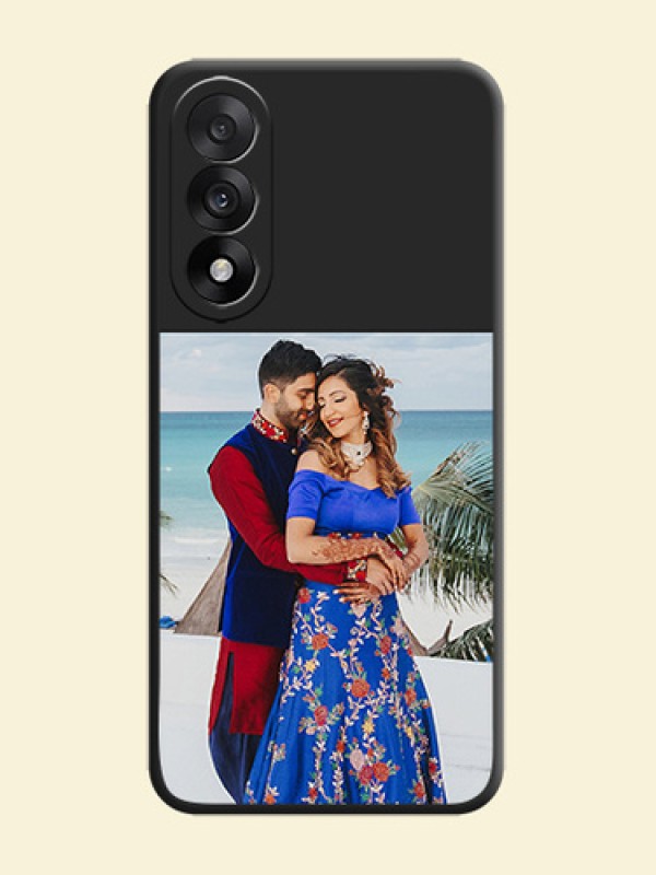 Image Upload With Space Black Color On Custom Soft Matte Mobile Back Cover - OnePlus Nord 5 5G