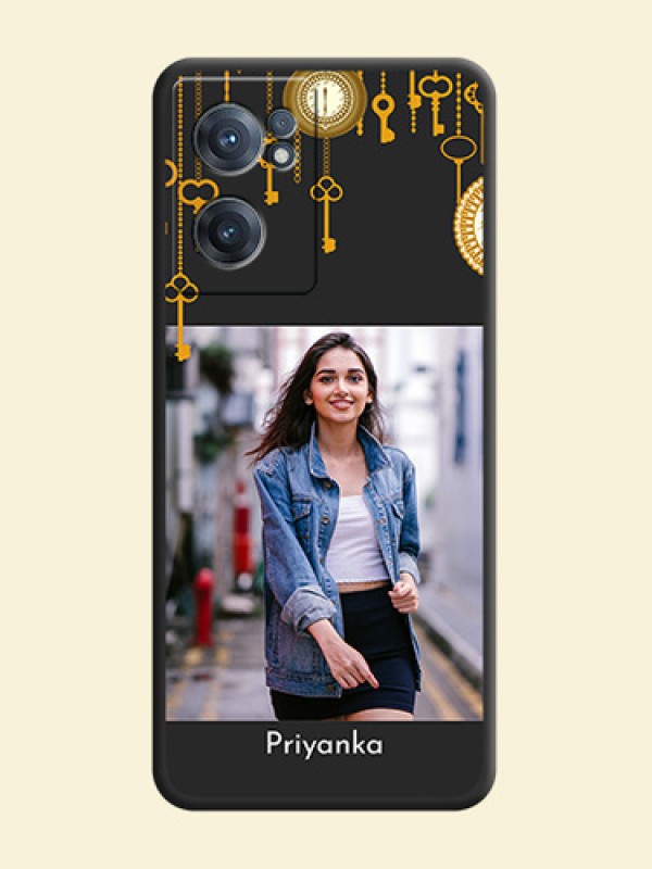 Decorative Design with Text on Space Black Custom Soft Matte Back Cover - OnePlus Nord CE 2 5G