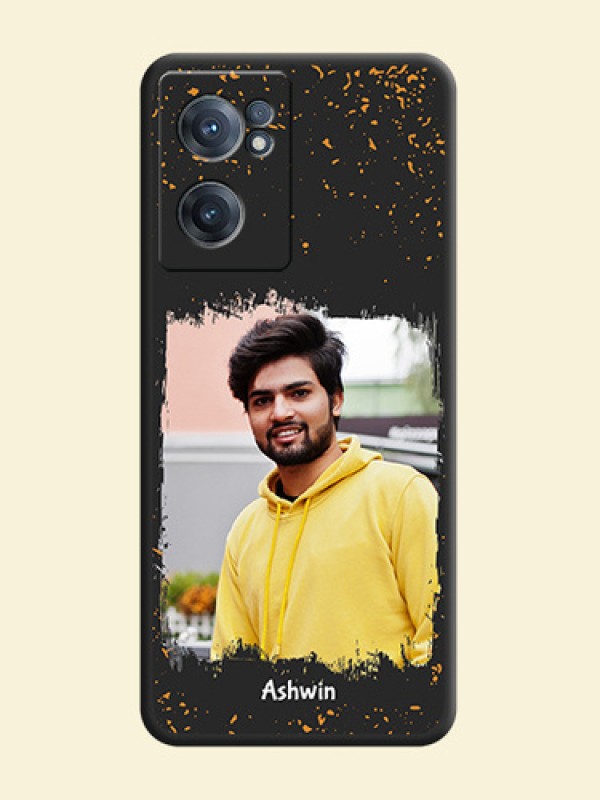 Spray Free Design on Photo on Space Black Soft Matte Phone Cover - OnePlus Nord CE 2 5G
