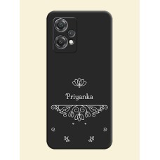 Lotus Garden Custom Text On Space Black Personalized Soft Matte Phone Covers -Oneplus Nord Ce 2 Lite 5G