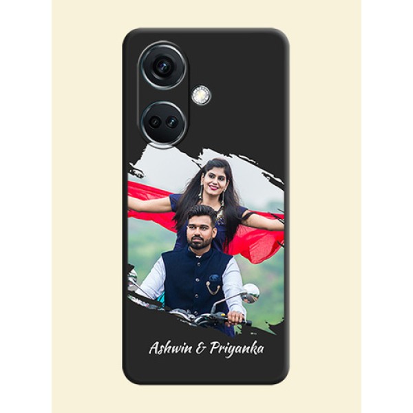 Grunge Brush Strokes - Photo on Space Black Soft Matte Back Cover - OnePlus Nord CE 3 5G