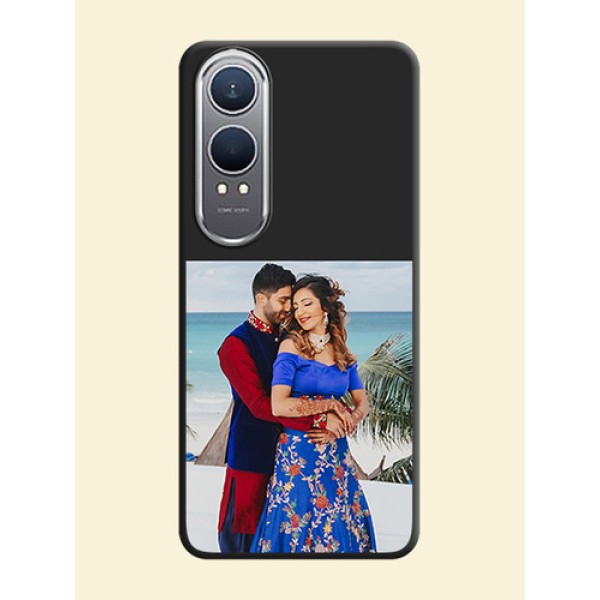 Image Upload With Space Black Color On Custom Soft Matte Mobile Back Cover - OnePlus Nord Ce 4 Lite 5G