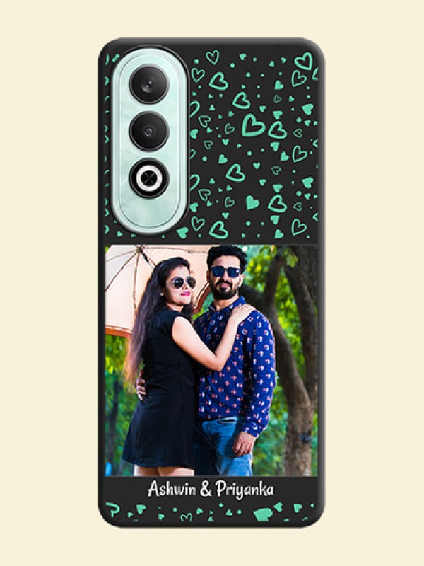 Sea Green Indefinite Love Pattern - Photo on Space Black Soft Matte Mobile Cover - OnePlus Nord CE 4