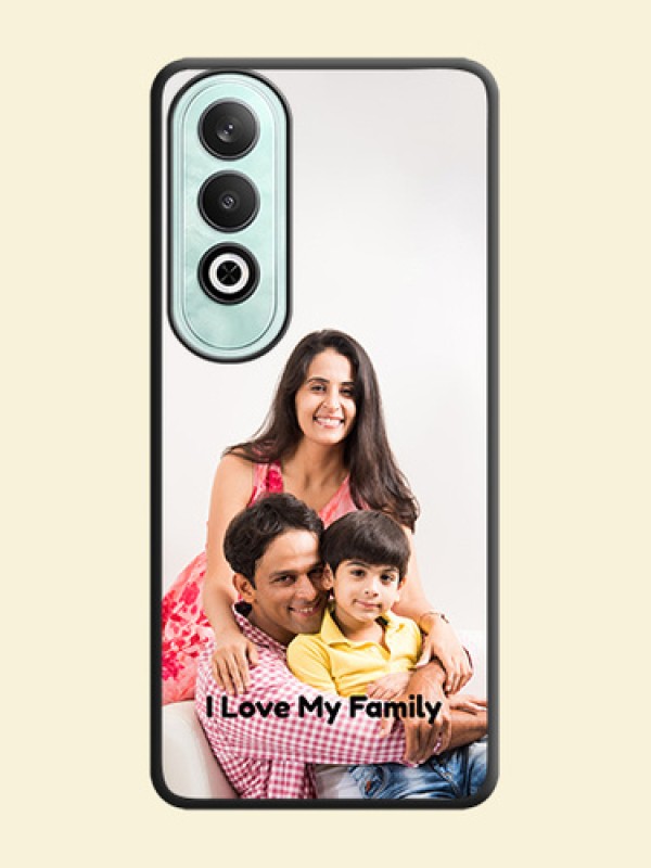 Full Single Pic Upload With Text On Space Black Personalized Soft Matte Phone Covers - OnePlus Nord CE 4