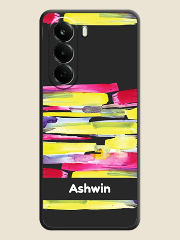 Brush Coloured On Space Black Custom Soft Matte Mobile Back Cover - Oneplus Nord CE 6 Lite 5G