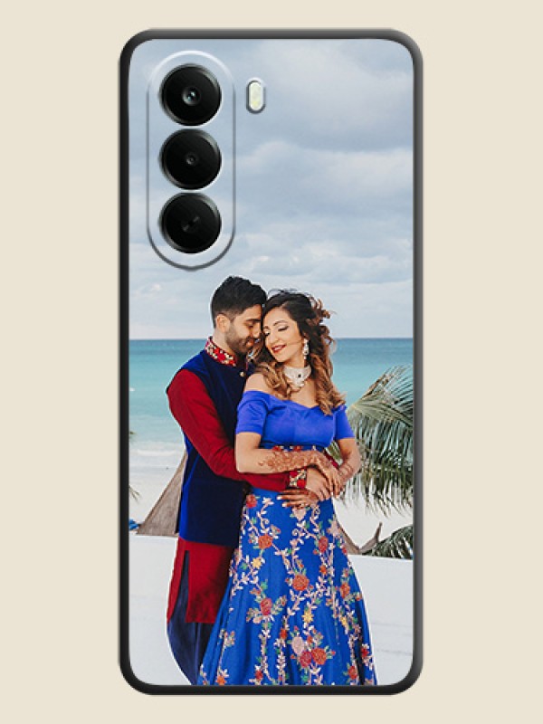 Full Single Pic Upload On Space Black Custom Soft Matte Mobile Back Cover - Oneplus Nord CE 6 Lite 5G