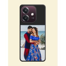 Image Upload With Space Black Color On Custom Soft Matte Mobile Back Cover - Oppo A3X 4G