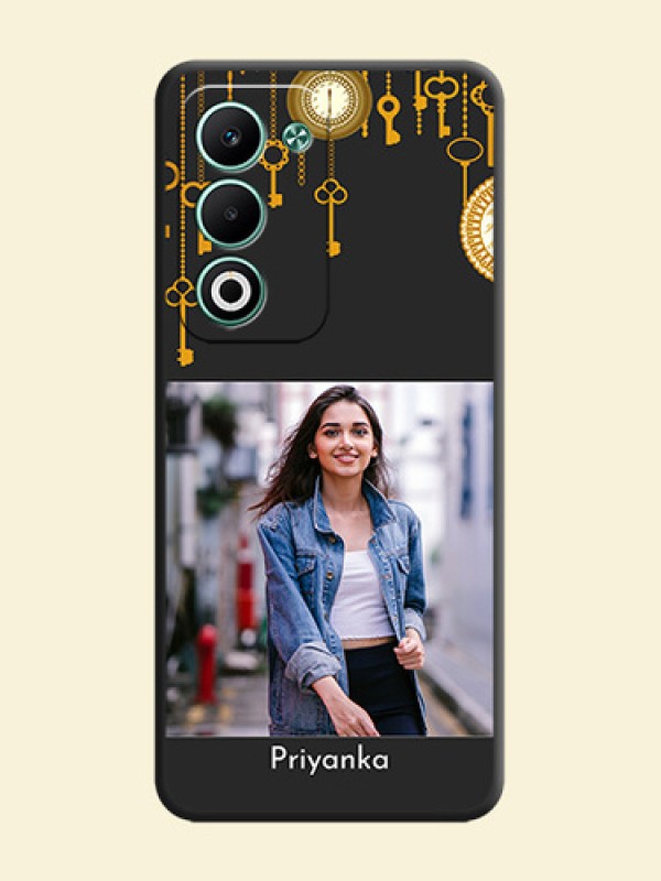 Decorative Design with Text On Space Black Custom Soft Matte Mobile Back Cover - Oppo A5 5G
