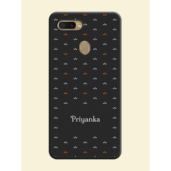 Simple Pattern With Custom Text On Space Black Personalized Soft Matte Phone Covers -Oppo A5S Simple Pattern With Custom Text On Space Black Personalized Soft Matte Phone Covers -Oppo A5S