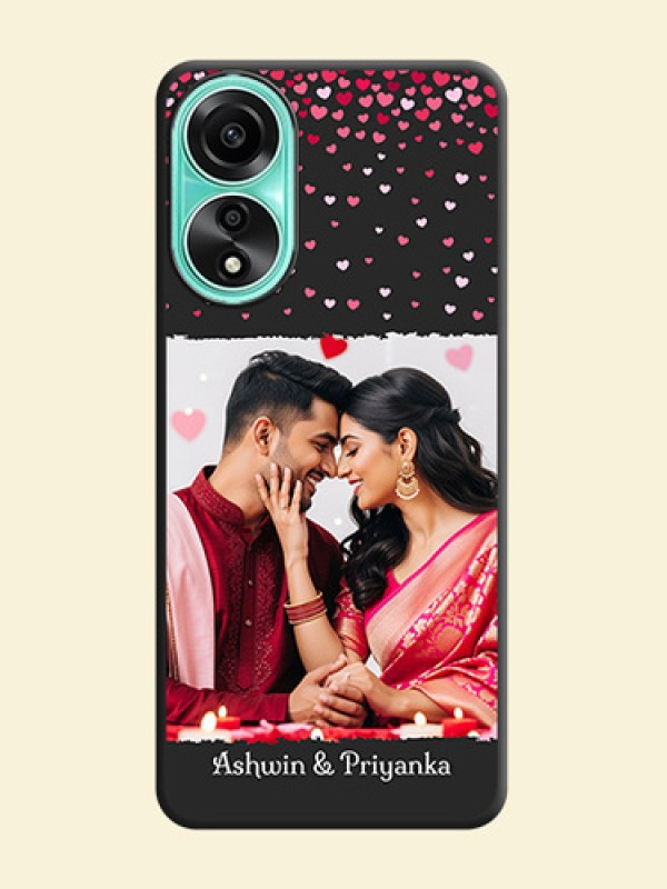Fall in Love with Your Partner - Photo on Space Black Soft Matte Phone Cover - Oppo A78 4G
