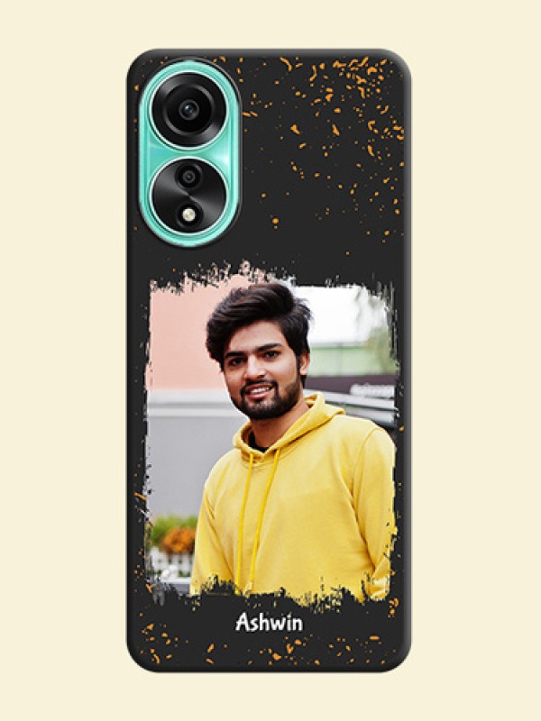 Spray Free Design - Photo on Space Black Soft Matte Phone Cover - Oppo A78 4G