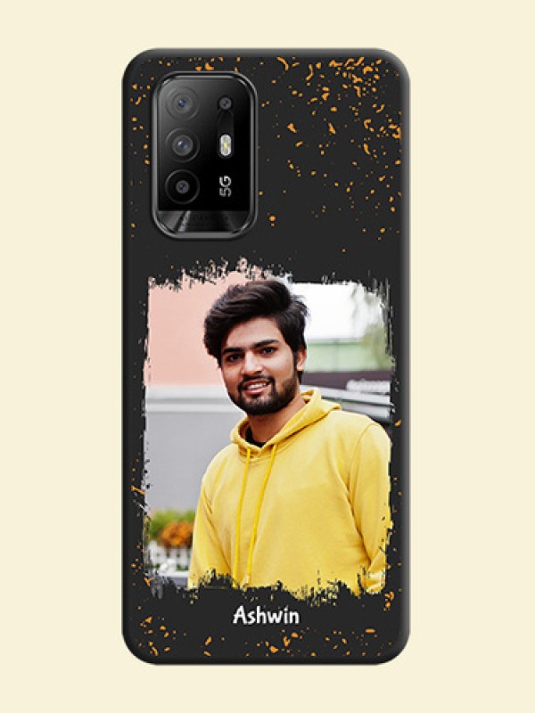Spray Free Design on Photo on Space Black Soft Matte Phone Cover - Oppo F19 Pro Plus 5G