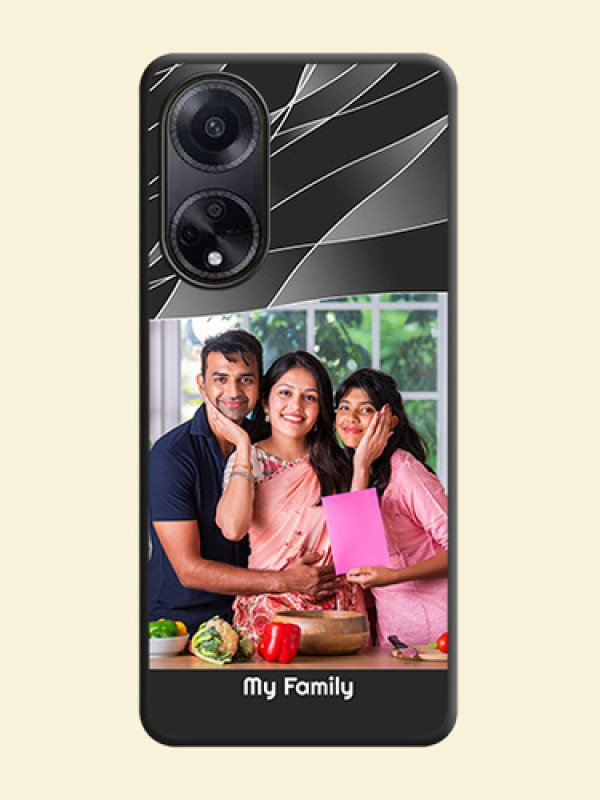 Mixed Wave Lines - Photo on Space Black Soft Matte Mobile Cover - Oppo F23 5G