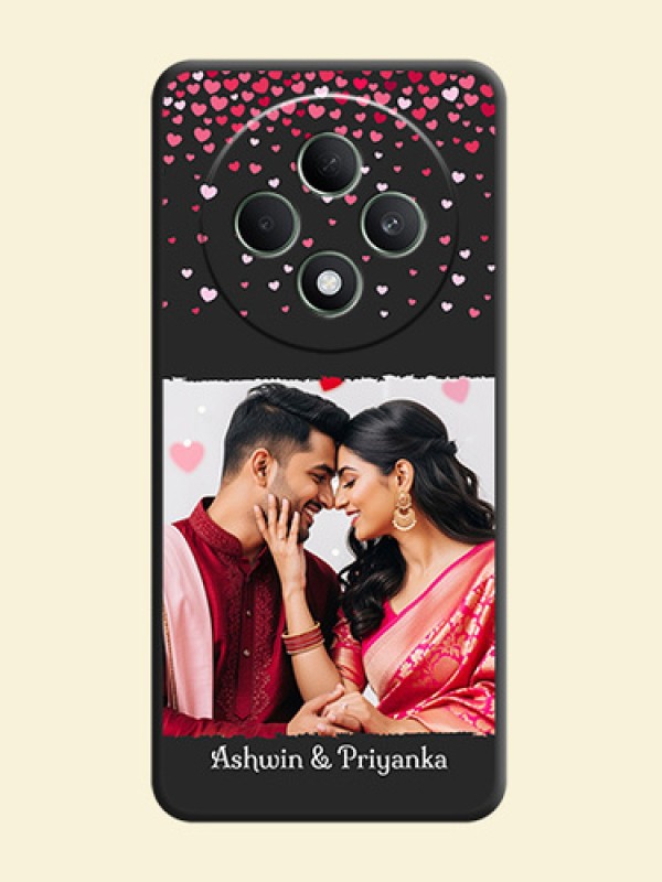 Fall in Love with Your Partner on Photo On Space Black Custom Soft Matte Mobile Back Cover - Oppo F27 5G