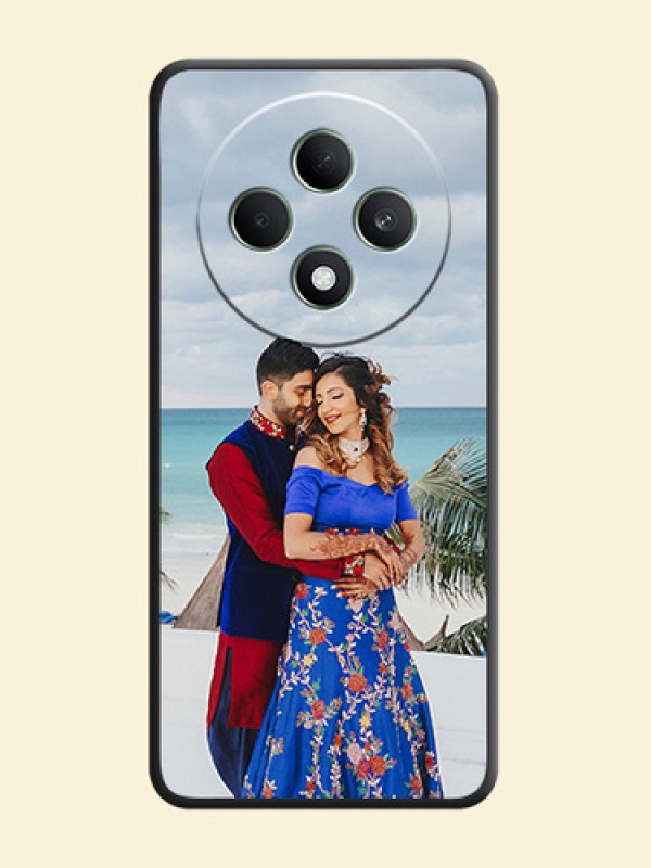 Full Single Pic Upload On Space Black Custom Soft Matte Mobile Back Cover - Oppo F27 5G