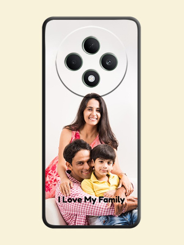 Full Single Pic Upload With Text On Space Black Custom Soft Matte Mobile Back Cover - Oppo F27 5G