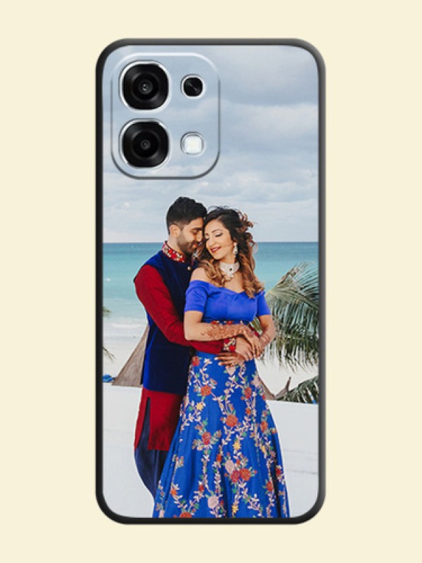 Full Single Pic Upload On Space Black Custom Soft Matte Mobile Back Cover - Oppo F31 5G