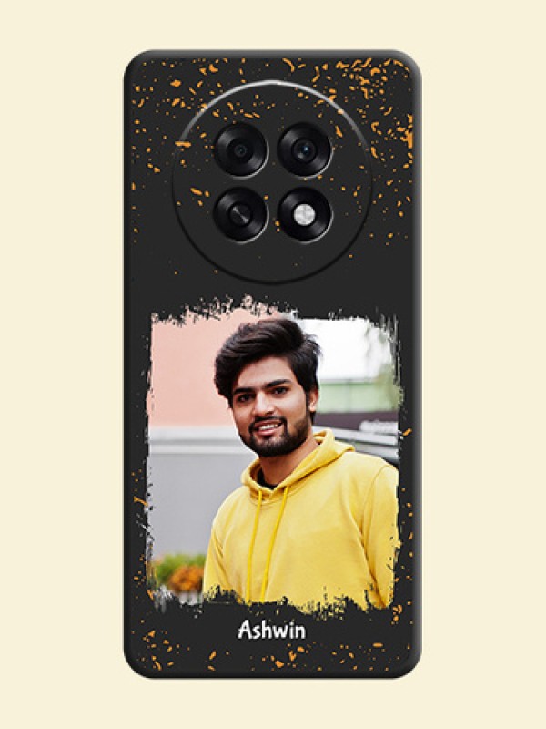 Spray Free Design on Photo On Space Black Custom Soft Matte Mobile Back Cover - Oppo F31 Pro Plus 5G