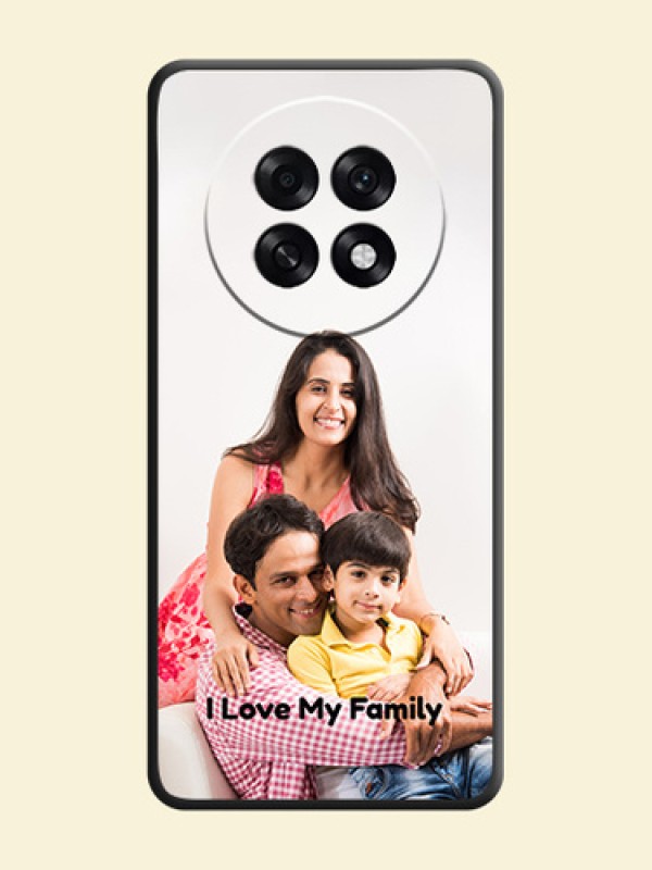 Full Single Pic Upload With Text On Space Black Custom Soft Matte Mobile Back Cover - Oppo F31 Pro Plus 5G