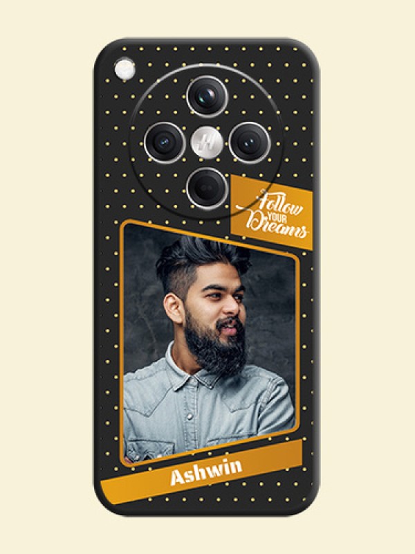 Follow Your Dreams with White Dots On Space Black Custom Soft Matte Mobile Back Cover - Oppo Find X8 5G
