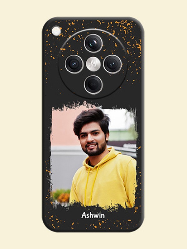 Spray Free Design on Photo On Space Black Custom Soft Matte Mobile Back Cover - Oppo Find X8 5G