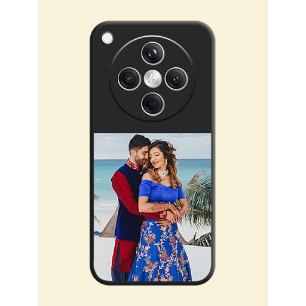 Image Upload With Space Black Color On Custom Soft Matte Mobile Back Cover - Oppo Find X8 5G