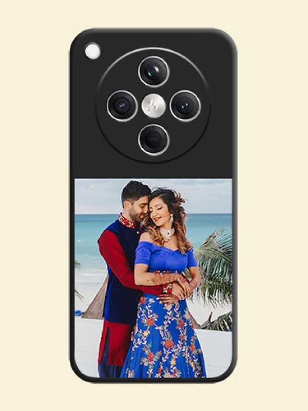 Image Upload With Space Black Color On Custom Soft Matte Mobile Back Cover - Oppo Find X8 5G
